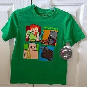 MAD Engine Green Minecraft Kids T-Shirt